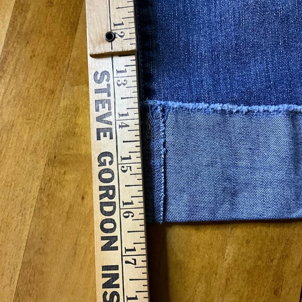 d. jeans Womens‎ Blue Denim Capri Pants Cuffed Jeans Size 30/30 - Picture 5 of 5
